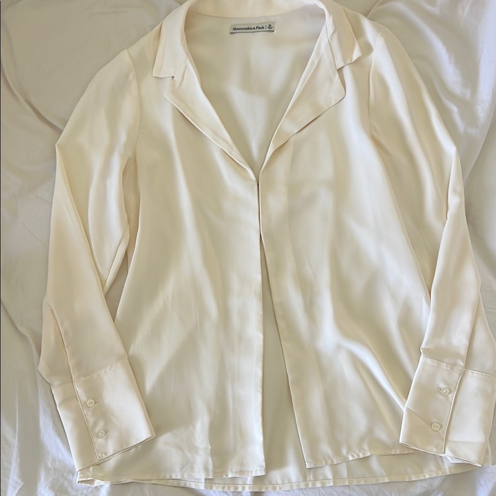 Alexander Wang Cream Silk Blouse